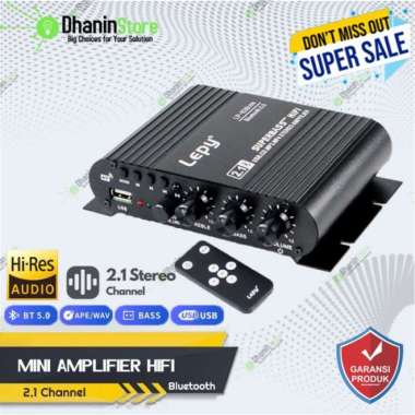 Diskon Power Amplifier Mini Bluetooth Mobil 2.1 Channel Stereo Bass Class D Terbaik
