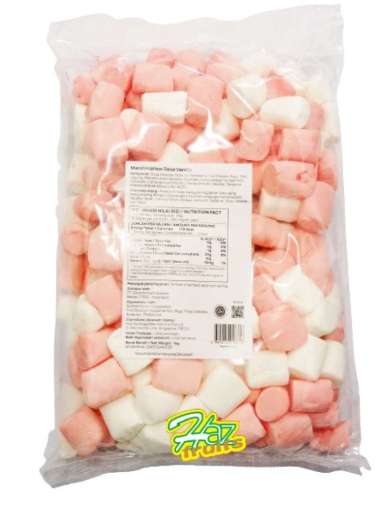 Corniche Mega Marshmallow White Pink 1Kg