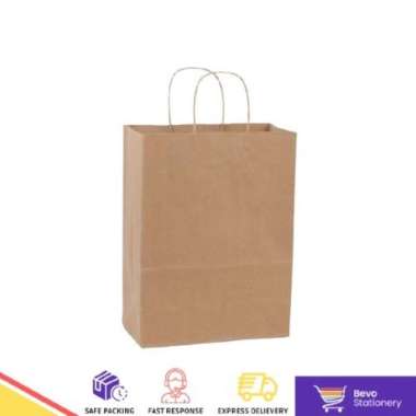 BEVO STATIONERY - PAPER BAG COKLAT POLOS KECIL