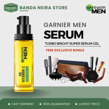 GARNIER Men Turbo Bright Super Serum Gel / Membantu Mencerahkan Wajah - QUIFF COMB