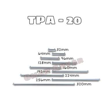 Handle Pegangan Tarikan Aluminium Siku TPA 20 Huben Elco 224mm