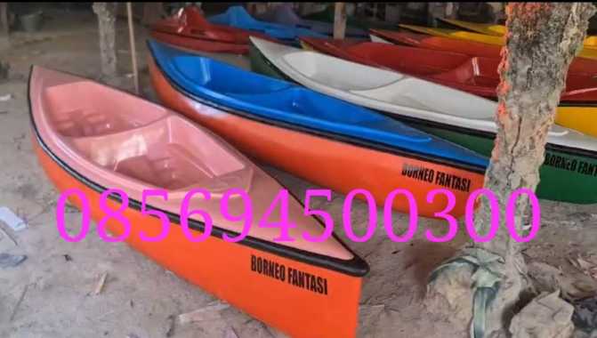 perahu kano,perahu fiber,perahu kayak,kano duble-single