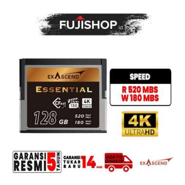 Exascend Essential CFAST 2.0 Series Memory Card 128GB