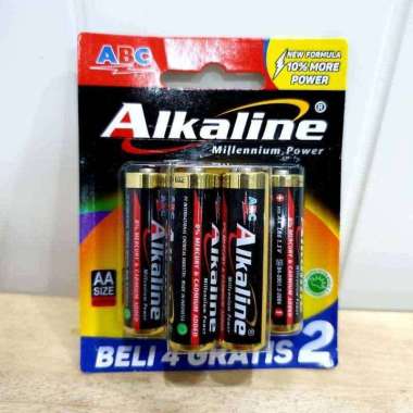 baterai alkaline aa isi 6/ alkaline baterai aa AA (SEDANG)
