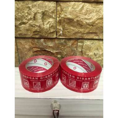 Lakban Daimaru JANGAN DIBANTING merah