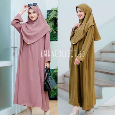 SET GAMIS ABAYA CRINKLE FREE HIJAB SET ABAYA KAJIAN SETELAN GAMIS POLOS hitam
