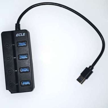 Jual USB 4 Port HUB 3.0 High Speed - ECLE Multivariasi Multicolor