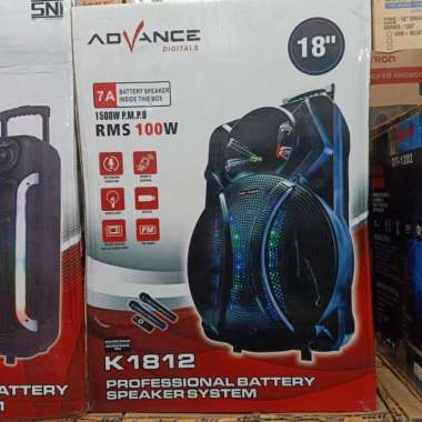 speaker aktif advance rms 100 18 inc karaoke speaker