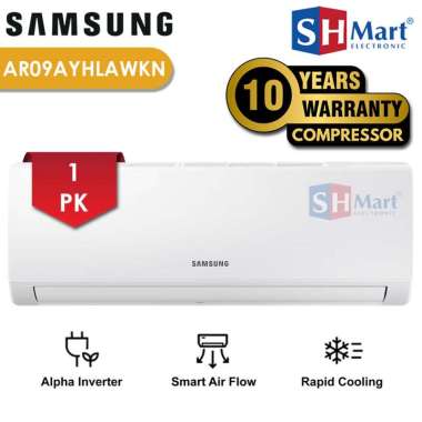 AC 1 PK SAMSUNG ALPHA INVERTER AR09AYHLAWKNSE UNIT ONLY (MEDAN)