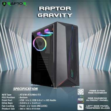 CASING PC GAMING RAPTOR GRAVITY