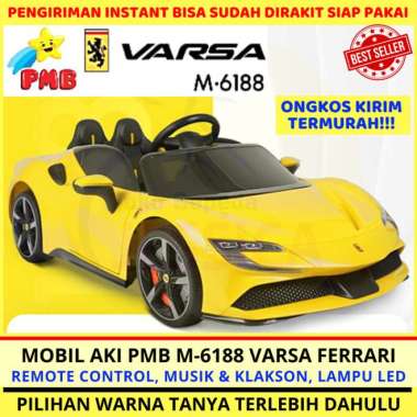 MOBIL AKI REMOTE CONTROL LAMBORGHINI AVENTADOR 2 ANAK PMB M 6869 Ferrari Kuning