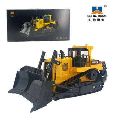 RC HUINA 1554 1/16 MAINAN KONSTRUKSI ALAT BERAT RC BULLDOZER Kuning