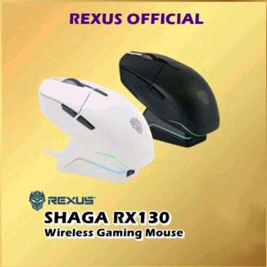 Rexus Shaga RX130 RX-130 Mouse Gaming Wireless With Charging Dock