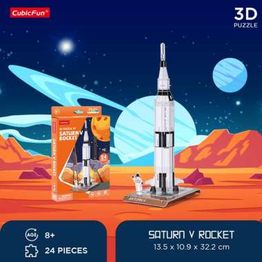Cubicfun Saturn V Rocket W - 3D Puzzle