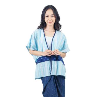 Blazer Wanita - Bhatara Batik Mischa 5669A Blue XXL