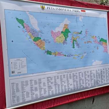 peta indonesia besar peta dinding Multivariasi Multicolor