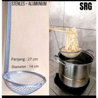 Serok Saringan Mie Ayam Bahan Stainless Alumunium