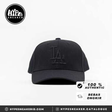 Topi MLB LA PLAIN BLACK CAP 100% ORIGINAL