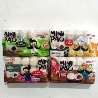 Umiami MiniPao Coklat|Minipao All Variant Siap Kukus|Minipao Frozen MINIPAO ISI STRAWBERRY