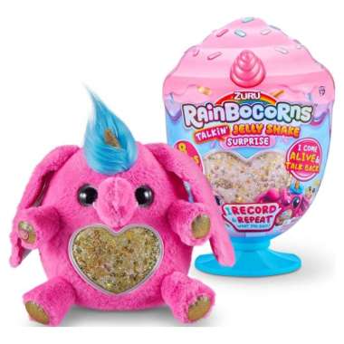 Mainan Koleksi Plush Rainbocorns Talkin' Jelly Shake Surprise Pink