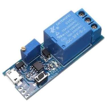 Timer Modul Pemicu Tunda Relay Modul 5-30 V Micro USB Power