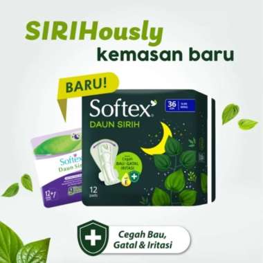 SOFTEX DAUN SIRIH slim extra heavy wing 36cm 12 Pads