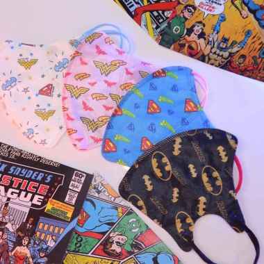 MIU MASK - Justice League 3D Duckbill Mask Adult (3Ply) ISI 25