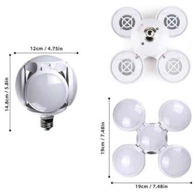 Lampu LED Lipat Model Kipas 3 Sayap 4 Sayap Lampu Football/Lampu LAMPU FOOTBALL