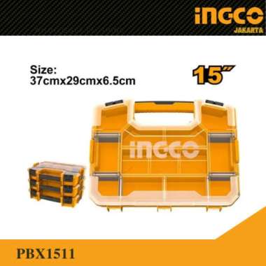 Kotak Perkakas Kecil Mur Baut Mini Small Tool Box INGCO Kotak Penyimpanan Paku Fisher 12" (30-cm)