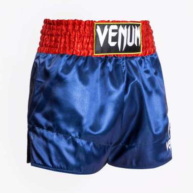 Celana Boxing Venum Classic Muay Thai Shorts Blue Red White M