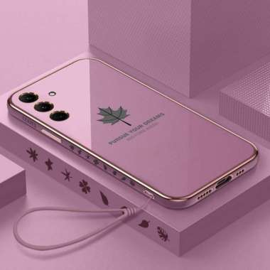 Promo Case Maple Samsung A24 Softcase Plating Terbaru Samsung A24 Ungu