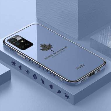 Promo Case Maple Redmi 10 / Redmi 10 2022 Softcase Plating Terbaru Redmi 10 Biru