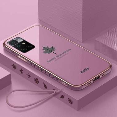 Promo Case Maple Redmi 10 / Redmi 10 2022 Softcase Plating Terbaru Redmi 10 2022 Ungu