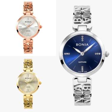JAM TANGAN WANITA BONIA BNB10766-2223 / BNB10766-2383 / BNB10766-2513 / BNB10766 SAPPHIRE ORI SILVER