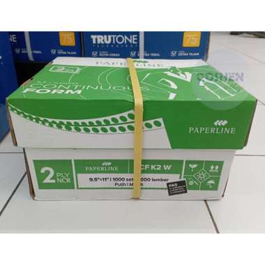 Continuous Form 2 Ply PAPERLINE K2 Warna CF K2 W Kertas Komputer