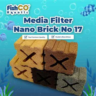 Fishco Rumah Bakteri Akuarium Ceramic 200pc Bio Media Blocks 45mm – Media Filter Biologis Premium
