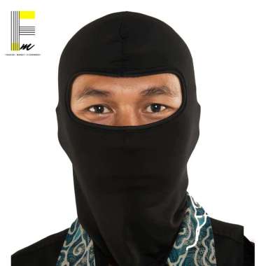 Balaclava Masker Ninja Black Series Dengan Furing Penutup Bahan Adem