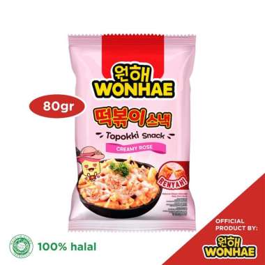 Mujigae by Wonhae Topokki Snack Creamy Rose [80gr]