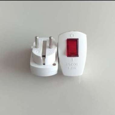 Steker Arde + Saklar Uticon S-228N Cok Lampu steker lampu