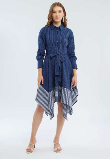 Minimal Donda Dress Navy Dark S Navy_Dark