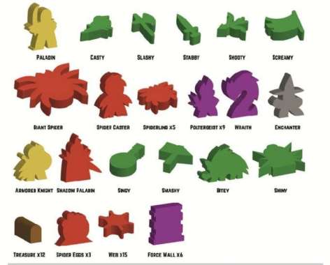 Vast The Mysterious Manor Board Game Wooden Meeple