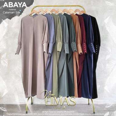 Gamis NEW ELMAS Set Vol III By Saleeha BLACK - L