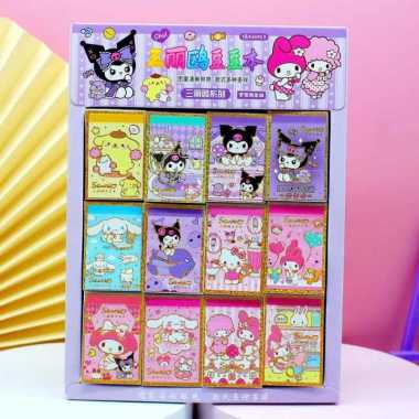 Buku Siker Sanrio Mini Sticker Book Cute Kuromi Washi Paper Stickers