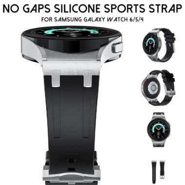 Strap Samsung Galaxy watch 7 6 5 4 Pro classic Royal Oak rubber sport silicone stainless steel tali 