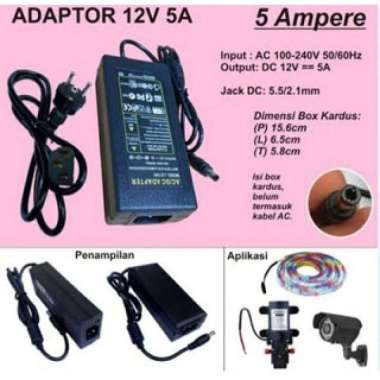 Adaptor CCTV Dinamo Sprayer AC/DC 12V 5A