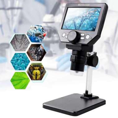 KKMOON Mikroskop Digital USB 1080P dengan Monitor & Stand G1000 Mikroskop Jangka Besar Matematika Pe