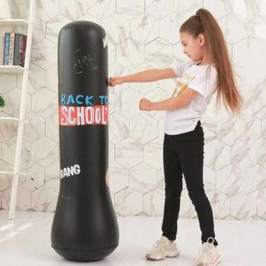 VKTECH Vertical Punching Bag Anak Samsak Tinju Inflatable 120cm VK012 Samsak Tinju Knukcle Besi Sila