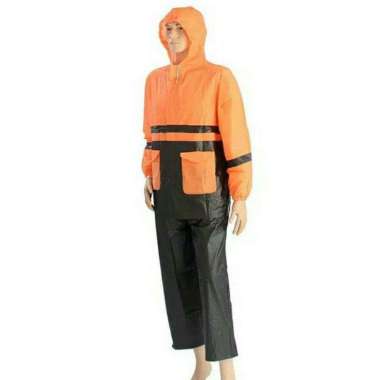 Elephant Brand Kombinasi A - Jas Hujan Jaket Celana Semua Ukuran Orange