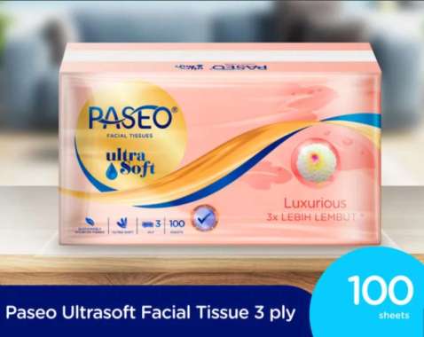 Facial Tissue Paseo Ultra Soft Tisu Wajah 3ply 60s/100s PASEO ULTRASOFT 60s