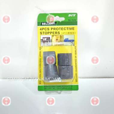 16-526 DOOR STOPPER BUMPER GUARDS KARET KAKI KURSI PINTU KAYU SELLERY